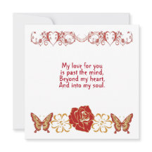 Romantic Love You Quote Soulmate Floral Custom