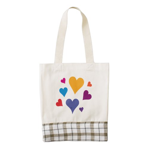Romantic love zazzle HEART tote bag