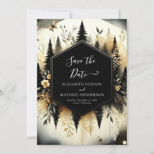 Romantic Lovely Enchanted Forest Wedding Save The Date