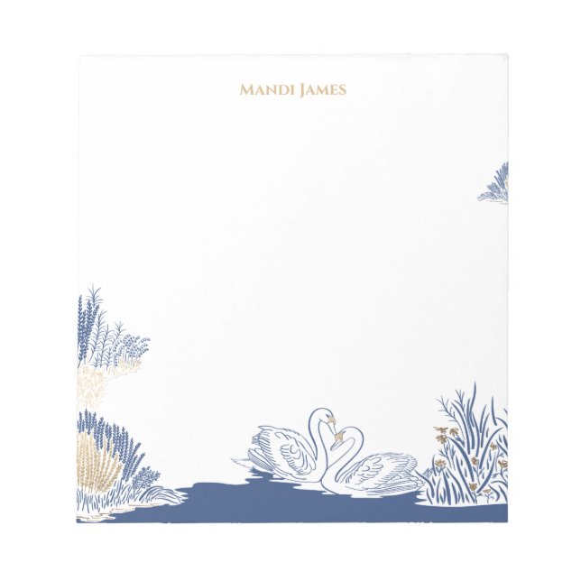 Romantic Lover Lake  Notepad (Front)