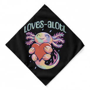 Romantic Loves - happy axolotl Bandana