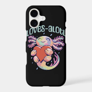 Romantic Loves - happy axolotl iPhone 17 Case