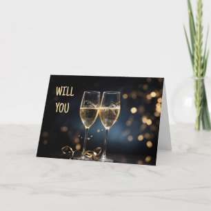 ROMANTIC/LOVING PROPOSAL HOLIDAY CARD