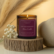 Romantic Luxury Love Design - Velvet Kiss Candle 