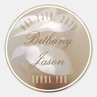 Romantic Magnolia Dream Wedding Stickers