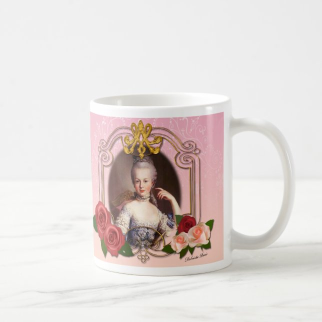 Romantic Marie Antoinette Mug Pink Mug (Right)