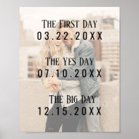 Romantic Married Couple Dates Picture Typography