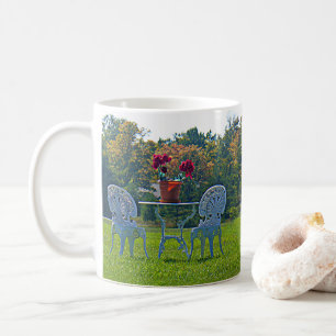 Romantic Meadow of Love Garden Table Flowers Coffee Mug