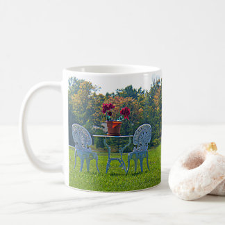 Romantic Meadow of Love Garden Table Flowers Coffee Mug