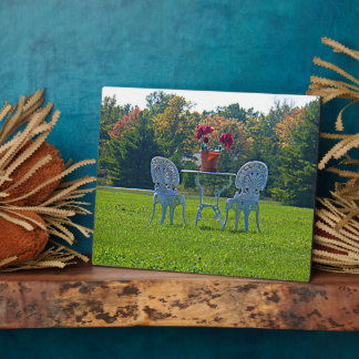 Romantic Meadow of Love Garden Table Flowers Plaque