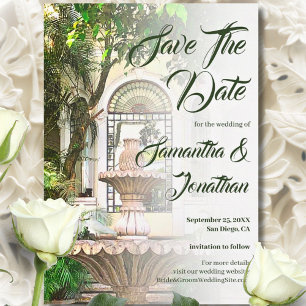 Romantic Mediterranean Garden Elegance Save The Date