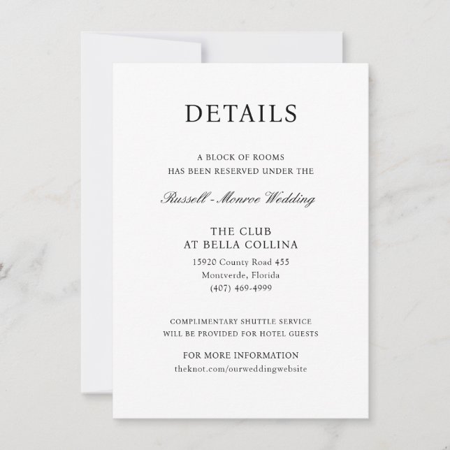 Romantic Mediterranean Watercolor Enclosure Card (Front)