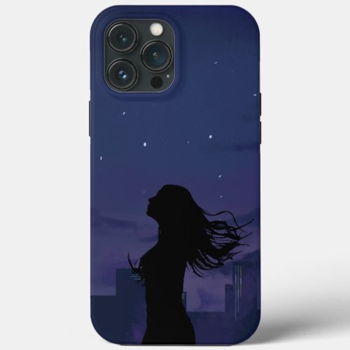 Romantic midnight iPhone Case design