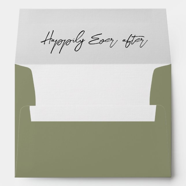 Romantic & minimalist  envelope (Back (Bottom))