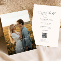 Romantic Minimalist Full Photo Double Sided