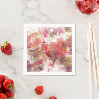 Romantic Modern Abstract Design Napkins