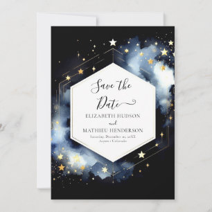 Romantic Modern Celestial Wedding Save The Date