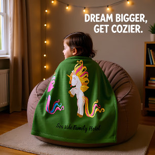 Romantic modern Cute Unicorn monogram b Bath Towel Set