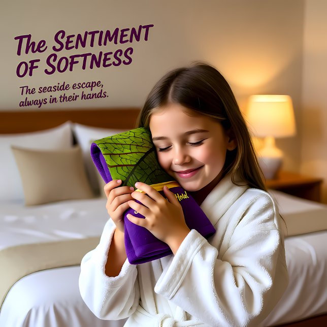 Romantic modern with gold foil leaf bath towel set (Creator Uploaded)