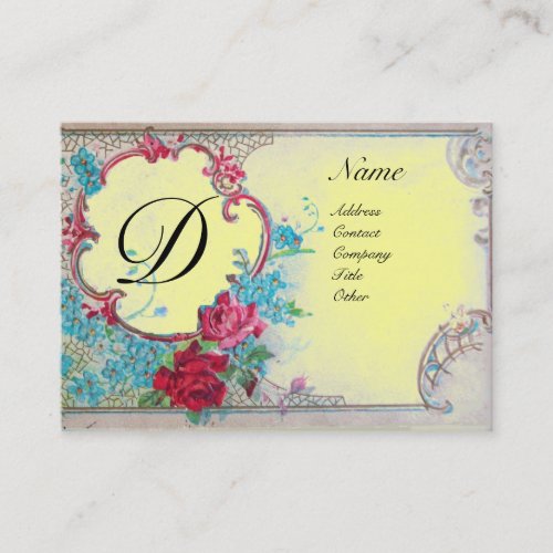 ROMANTIC MONOGRAM BUSINESS CARD