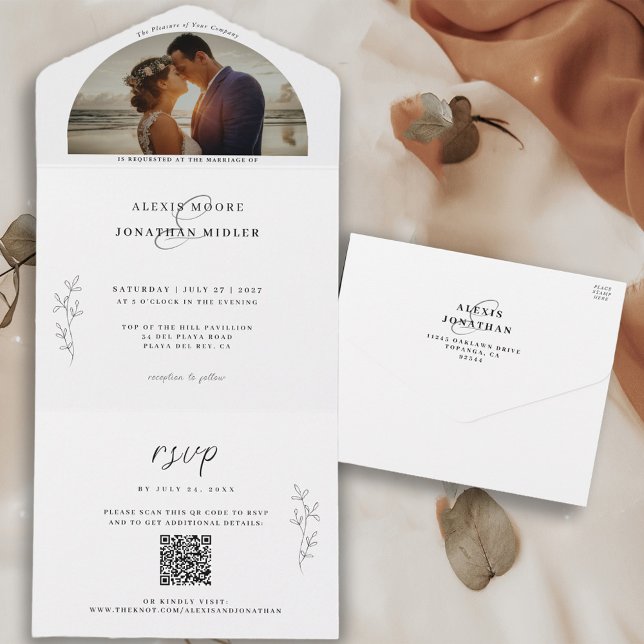 Romantic Mood QR Codes Wedding Photo All In One I Invitation (Creator Uploaded)