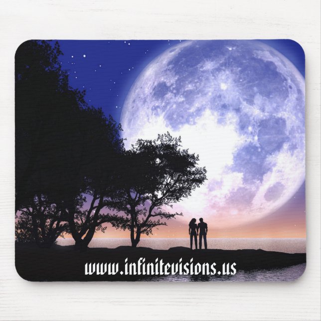 Romantic Moonlight Mouse Pad (Front)
