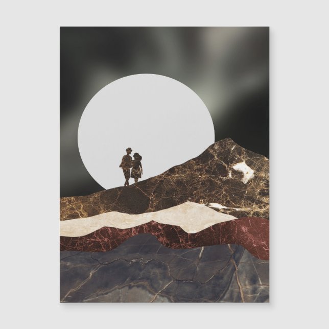 Romantic Moonlit Marble Landscape (Front)