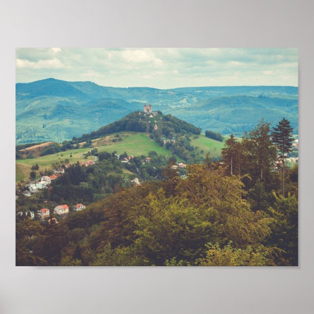 Romantic mountain landscape poster (Front)