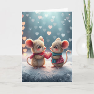 Romantic Mouse Card