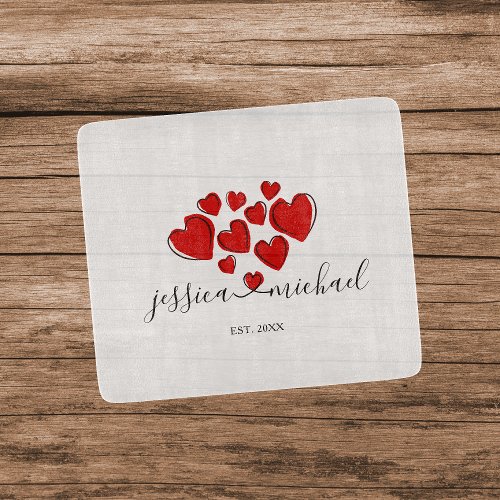 Romantic Names Connected by Heart Personalized Cutting Board