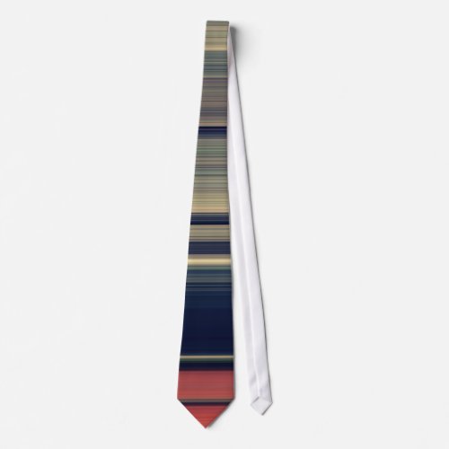 Romantic Natural Multi Color Horizontal Stripe Tie