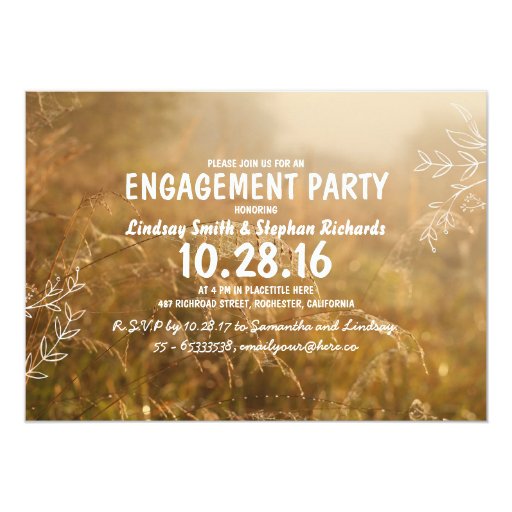 Outdoor Engagement Party Invitations 2