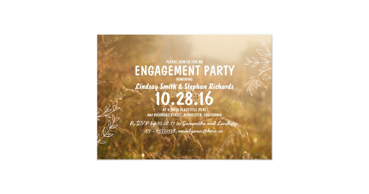 Outdoor Engagement Party Invitations 3
