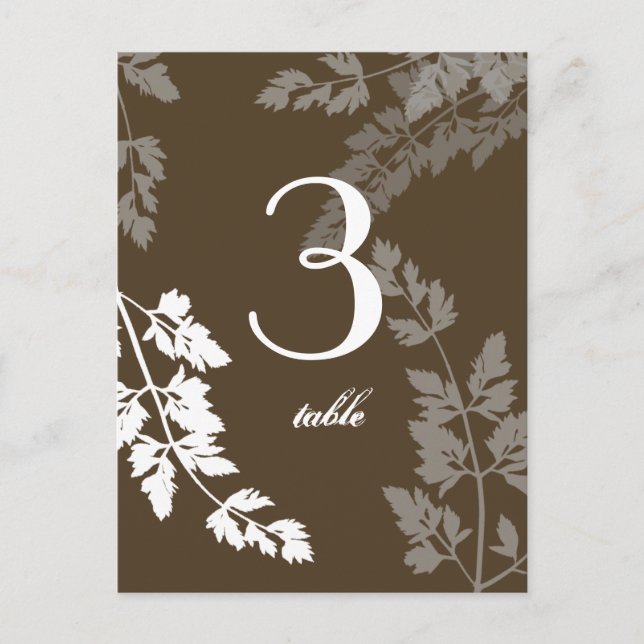 Romantic Nature/ Table Card (Front)