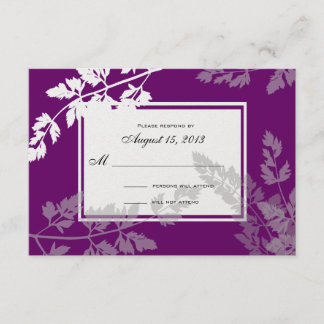 Romantic Nature/ Wedding Response Card