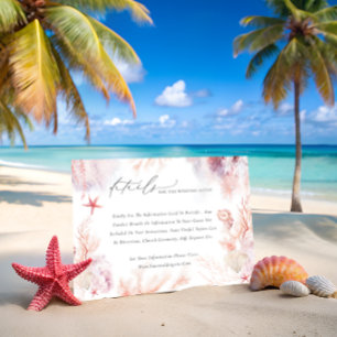 Romantic Nautical Wedding Enclosure Card