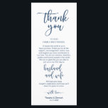 Romantic Navy Blue, Place Setting Thank You Card<br><div class="desc">This is the Modern beautiful romantic Navy Blue font, Place Setting Thank You Cards. Share the love and show your appreciation to your guests, when they sit down at their seat and read this personalised charming thank you place setting card. It's a wonderful way to kick off your special day...</div>