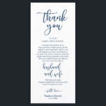 Romantic Navy Blue, Place Setting Thank You Card<br><div class="desc">This is the Modern beautiful romantic Navy Blue font, Place Setting Thank You Cards. Share the love and show your appreciation to your guests, when they sit down at their seat and read this personalised charming thank you place setting card. It's a wonderful way to kick off your special day...</div>