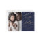 Romantic Navy Calligraphy Photo Save the Date