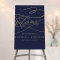 Romantic Navy Calligraphy Welcome Wedding