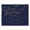 Romantic Navy Calligraphy Welcome Wedding