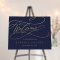 Romantic Navy Calligraphy Welcome Wedding