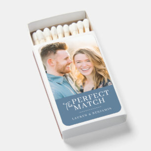Romantic Navy Photo Matchboxes