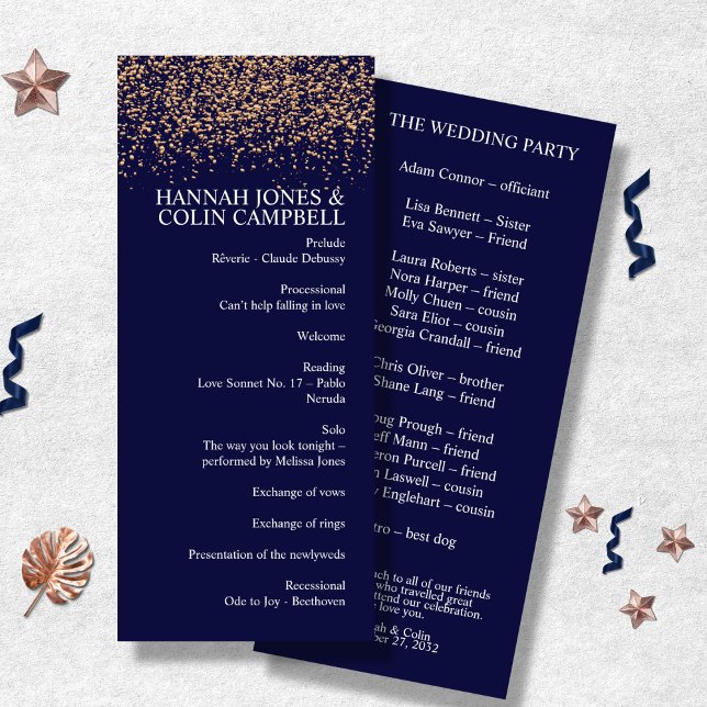 Romantic Navy Rose Gold Stardust Program (Creator Uploaded)