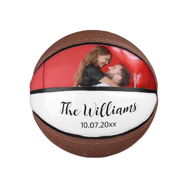 Romantic Newly Weds Mini Basketball (Front)