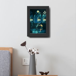 Romantic Night Scene Wall Decor – Couple Dancing 