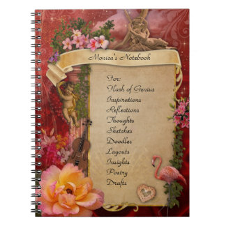 Romantic Notebook (Text customizable)