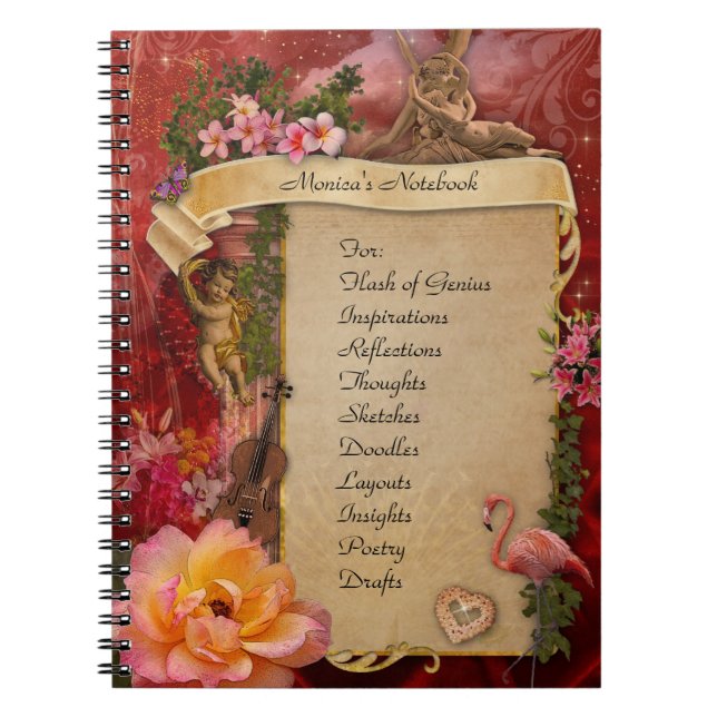Romantic Notebook (Text customizable) (Front)