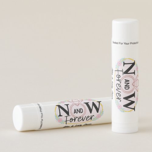 Romantic now & forever add names date Wedding 