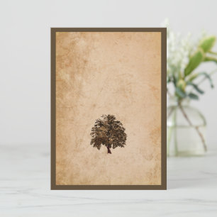 Romantic Oak Tree Wedding Invitation
